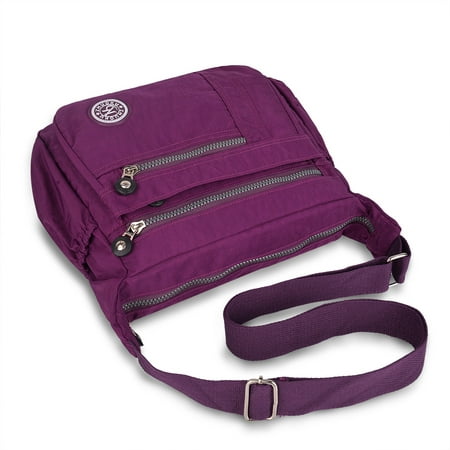 Waterproof Shoulder Bag Fashionable Cross-body Bag Casual Bag Handbag for Women, Purple ...