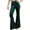 Green, variant on Women's Casual Pants Wide Leg Suede Flared Pants for Women Elastic Waist Solid Color Warm Fall Winter Trousers With Pocket