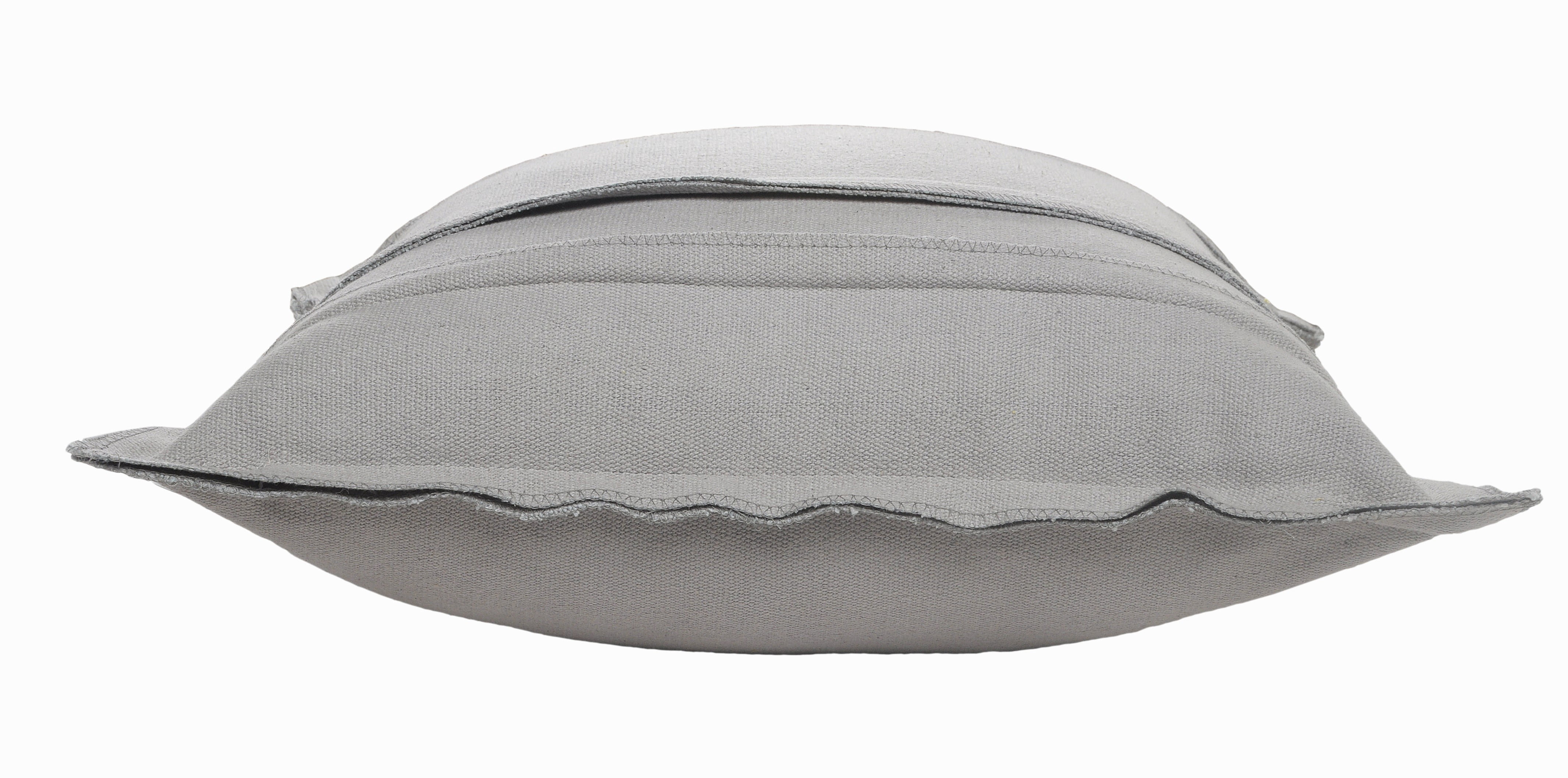 Harlow Hill 20" x 20" Light Gray Solid Cotton Adult Decorative Throw Pillow Cover