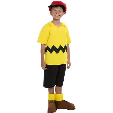 Peanuts: Deluxe Charlie Brown Men's Adult Halloween Costume, L