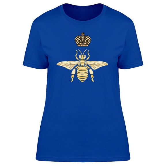 Animal Art Bee With Crown Print T-Shirt Women -Image by Shutterstock, Female x-Large