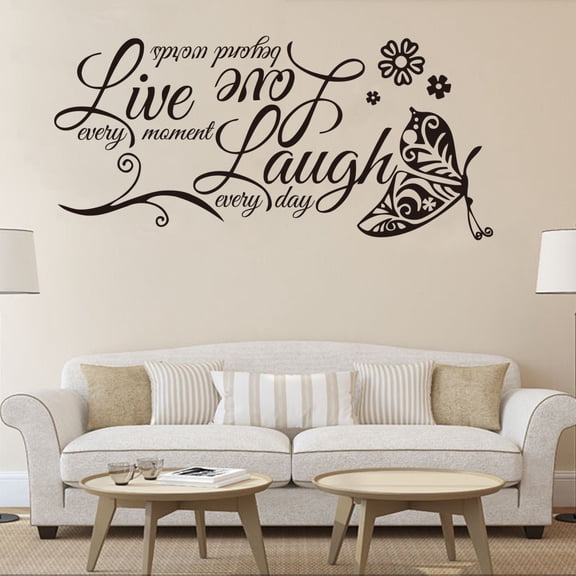 Noothes Wall Stickers Decor Removable Vinyl Family Home Decals DIY Mural Art for Living Room Bedroom Bathroom Peel and Stick Home Stickers for Walls Furniture