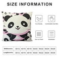 thumbnail image 5 of Nawypu  Seamless Cute Panda Throw Pillow Covers Decorative Panda Pillow Cases Panda Face Hello Cushion Case for Sofa Bedroom Cushion Home Decor, 5 of 5