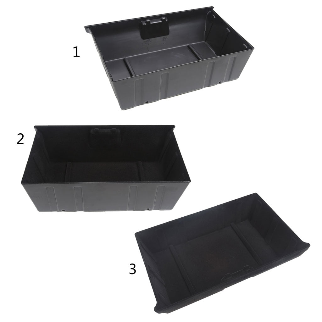For Under for Seat Storage Tray Car Interior Items Container-ABS/Flocking Lining/Double-faced Flocking