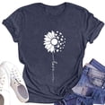 thumbnail image 3 of NAMTYQX Womens Spring Tops Trendy Graphic Breathable Print Plus Size Light Loose Short Sleeve Round Neck Going Out Tops for Women Navy Size 5XL, 3 of 5