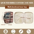 thumbnail image 7 of TSOVTHRID American Flag Cross Print Bible Case Church Bag, Bible Book Cover with Zipper Closure, Lightweight Carrying Book Case with Portable Handle, Christian Gift, 7 of 7