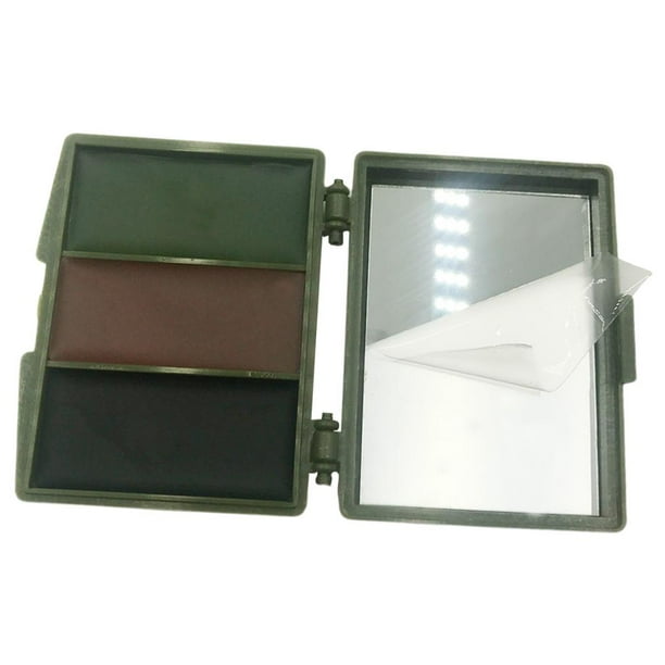 Kit de maquillaje digital compacto con pintura facial y espejo para deportes al aire libre Caja cuadrada