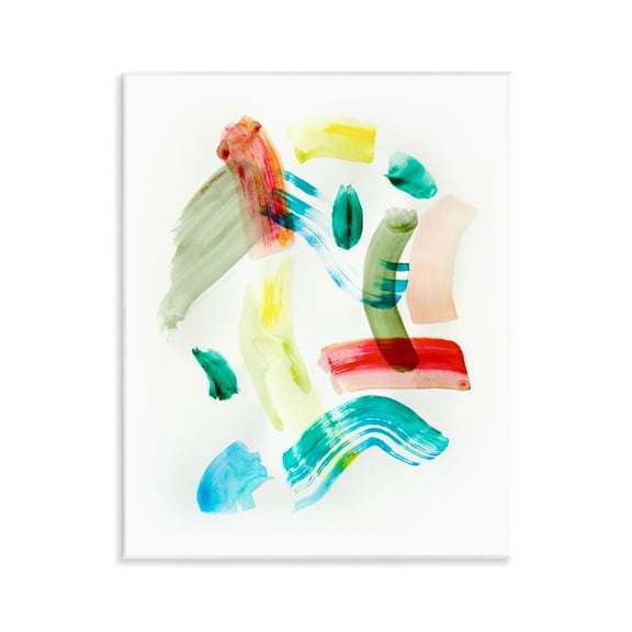 Stupell Industries Modern Curved Brush Strokes Abstract Painting Unframed Art Print Wall Art, 11 x 14