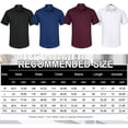 thumbnail image 6 of HISDERN Men's Blue Short Sleeve Dress Shirt Breathable Smooth Drape Stretch Button Up Shirt Office Work, 6 of 11