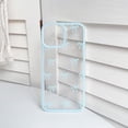 thumbnail image 4 of Étui Compatible avec iPhone 12 Pro Max Mignonne Claire Durable Ruban Nœud Motif pour Filles Femmes Nœud Papillon avec Chaîne Sangle Poignet TPU Souple Transparent Antichoc Protecteur - Bleu, 4 of 4