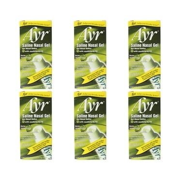 6 Pack- Ayr Saline Nasal Gel 0.50oz Each