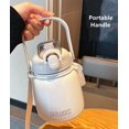 thumbnail image 3 of 650ml Double Stainless Steel Thermos Mug With Straw Portable Vacuum Flasks With Strap Fashion Cute Thermal Bottle Tumbler, 3 of 6