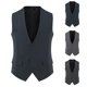thumbnail image 4 of Mens Dress Suit Vest 3 Button V Neck Formal Business Comfortable Soft Costume, 4 of 8