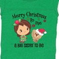 thumbnail image 4 of Inktastic Merry Christmas to me, a Big Sister to be Girls Baby Bodysuit, 4 of 5