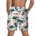 thumbnail image 4 of Goofa Hawaii Palms Printed Men's Swim Trunks Board Shorts Quick Dry Mens Swimming Trunks with Compression Liner,Breathable Fit Hawaii Beach Shorts-Medium, 4 of 9