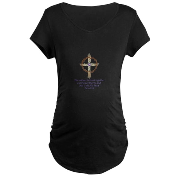 CafePress - JOHN NINETEEN TWO Maternity T Shirt - Maternity Dark T-Shirt