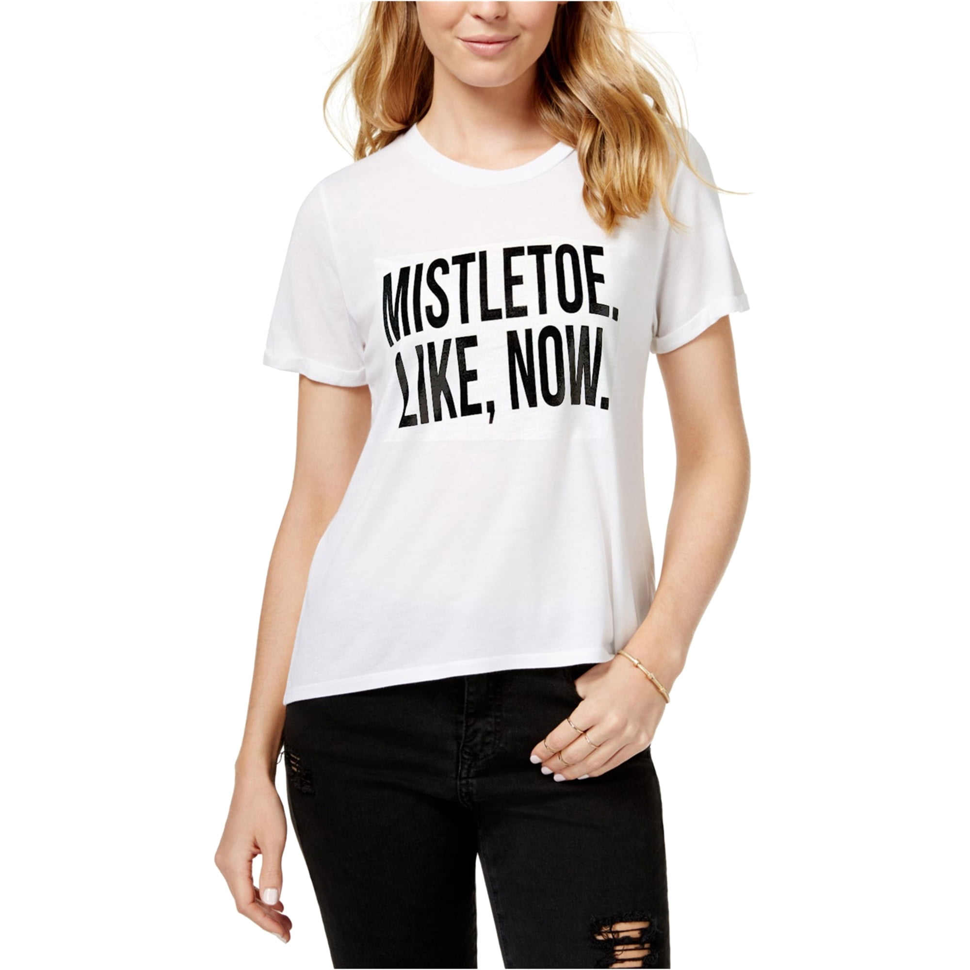 Kid Dangerous Kid Dangerous Womens Mistletoe. Like, Now. Graphic T