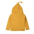 thumbnail image 2 of ATOGUTA Girls Fall Jacket Warm Hoodie Jacket Sweatshirt Soft Winter Fall Coat Outerwear Yellow, Size 9M-5T, 2 of 6