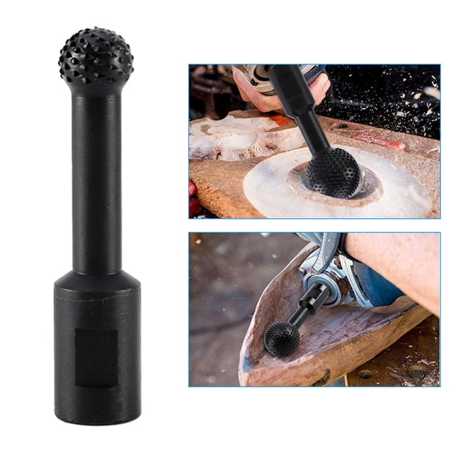 Accesorio de Amoladora de Cabezal de Molienda Rotativa, Herramientas Portátiles de Tallado Eléctrico, Pulido de Rebabas Rotativas de Esfera para 20 mm BLESIY gubia de bola
