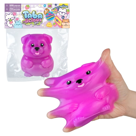 ORB Tabalicious Pets Big TABA Squishy Dog - Cute, Soft, Sticky Animal TABA Squishies Toys - Squish and Squeeze for Play and Stress Relief - Fun Kawaii Sensory, Fidget Toys for Kids and Adults