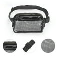 thumbnail image 3 of Unique Bargains 1 Pc Clear Style Running Waist Pack for Hiking Gym Clear Black TPU, 3 of 4