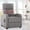 Gray-SF, variant on Simenmax Mid Century Modern Accent Chair, Lounge Chair with Cushion, Solid Wood Chair with Arms, Reading Chair for Living Room, Bedroom,Gray