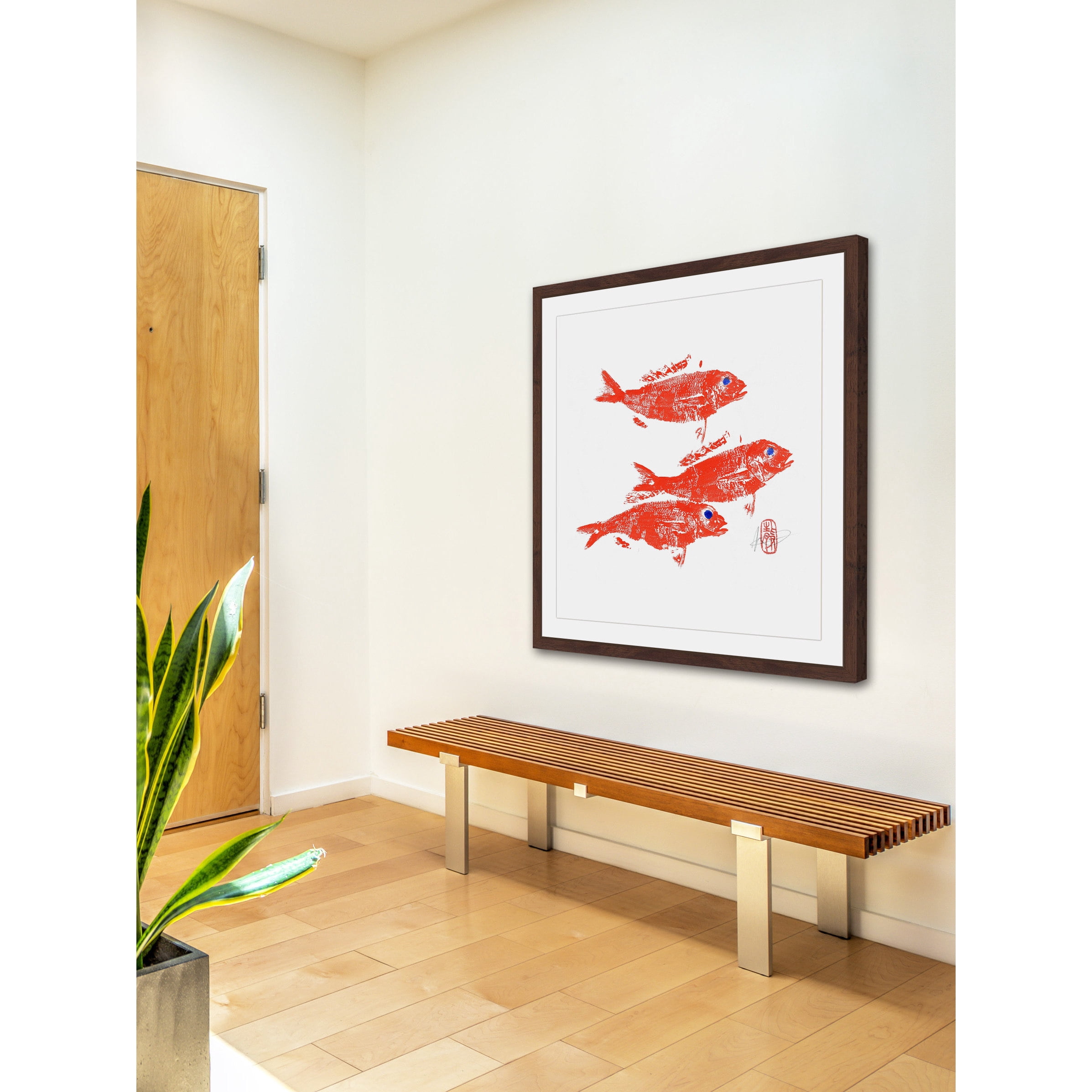 "Ahead of the Team" Framed Painting Print
