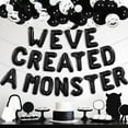 thumbnail image 5 of Halloween Monster Baby Shower Decorations, Black White Balloon Garland Arch Kit and We've Created a Monster Foil Balloons for Gender Reveal Baby Shower Party Supplies, 5 of 6