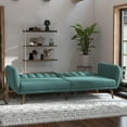 thumbnail image 4 of Novogratz Brittany Futon, Light Teal Linen, 4 of 23