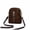 Coffee, variant on Lispipm Crossbody Phone Purse for Women Small Suede Shoulder Bag Ladies Double Zipper Travel Work Bags with Detachable Strap