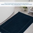 thumbnail image 3 of Dan River Opal Blue Bath Mat Classic Set 2 piece 21x34 in Soft Quick Drying Cotton Bathroom Rugs, 3 of 6