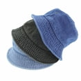 thumbnail image 6 of Paskmlna Newhattan Denim Bucket Packable Unisex Hat, Cotton, Dark Blue, 6 of 7
