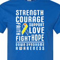 thumbnail image 4 of Inktastic Down Syndrome Awareness Strenth Courage Support T-Shirt, 4 of 5