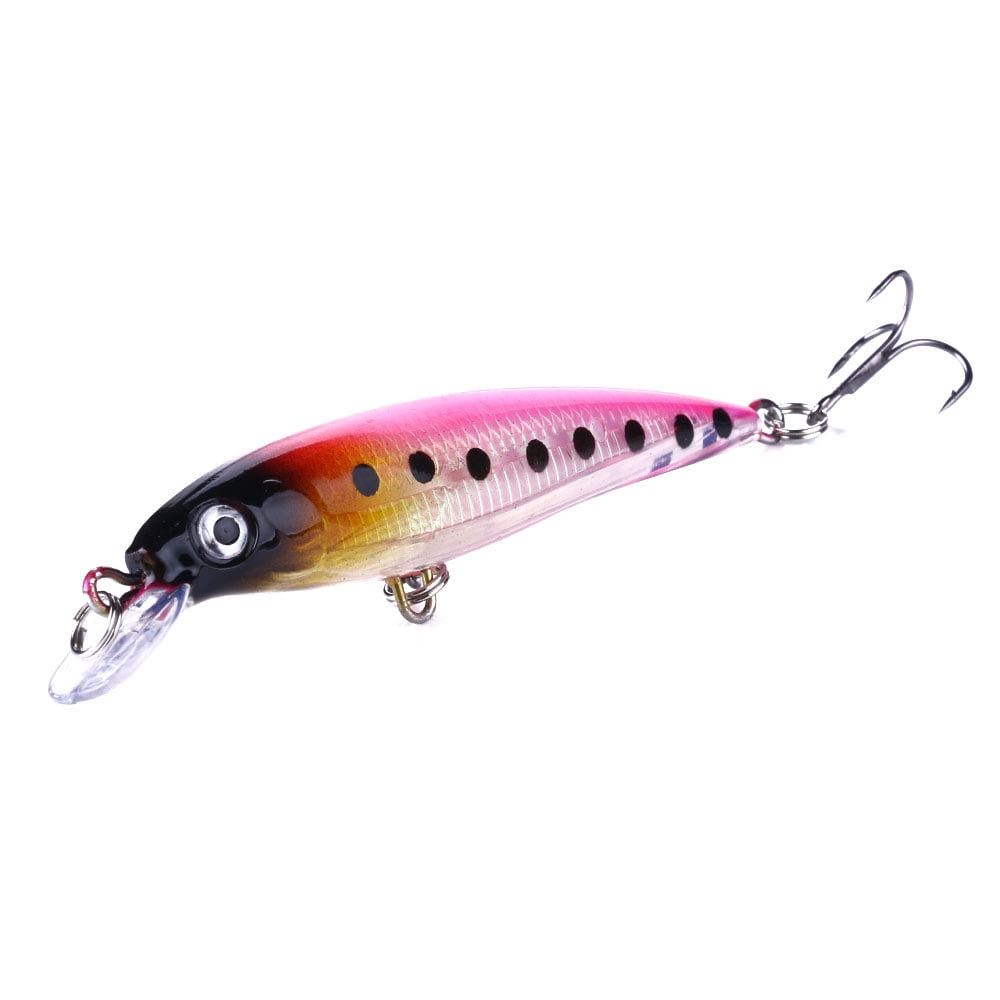 HENGJIA Minnow Bass Fishing Lures - Jerkbait Lure Set Hard Baits Crankbait for Catfish Trout Walleye Fishing Bait 8Pcs