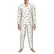 thumbnail image 3 of Balery Dachshund Dog Puppy Pijama para Hombre de Dos Piezas con Manga Larga, Conjunto de Dormir y Descanso Suave con Bolsillos-XX-Large, 3 of 7