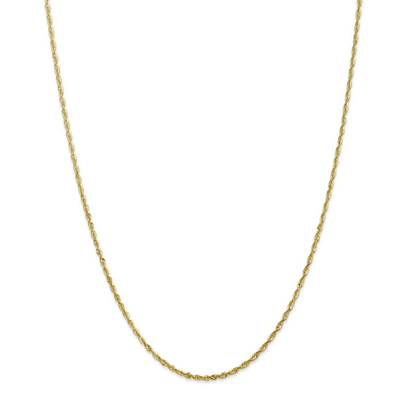 14k 2.0mm Diamond-Cut Extra-Light Rope Chain