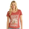 thumbnail image 2 of Panhandle Women's Rodeo Short Sleeve Graphic Tee Red Medium  US, 2 of 2