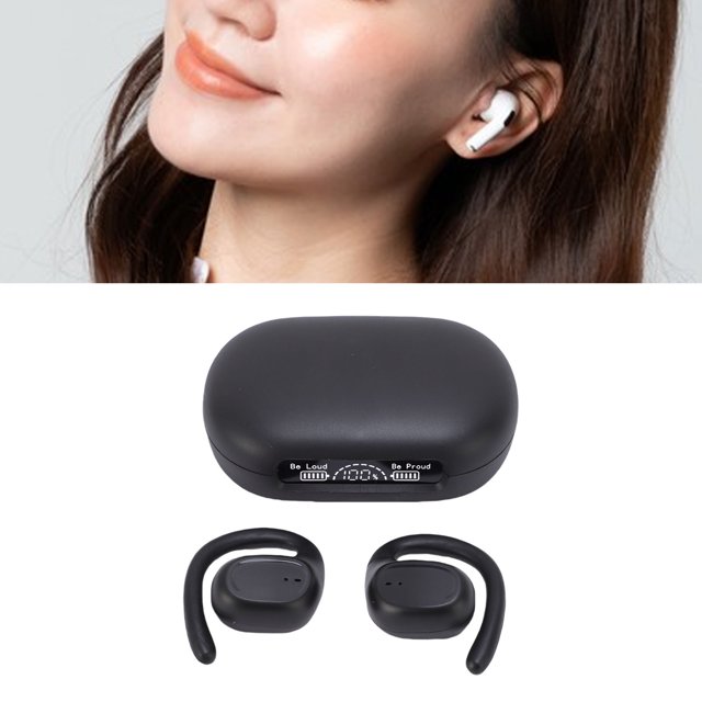 Auriculares Inalámbricos, Pantalla Digital, Llamadas Ultra Claras, Auriculares Sin Fugas, Chip 5.4 Con Ganchos Para Los Oídos Para Videollamadas