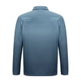 thumbnail image 4 of Blusa y camisa de manga larga con cuello vuelto para hombre, jersey con cremallera, color liso, solapa, blusa de manga larga con cuello vuelto, blusa para hombre, blusa de poliéster, 4 of 5