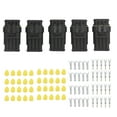 thumbnail image 1 of Electrical Wire Connector Electrical Wire Plug 4Pin Electrical Wire Connector Wire Connector Plug WaConector de cable eléctrico de 4 pines, 5 uds., enchufe hermético impermeable para coche, camión, mo LHCER None, 1 of 5