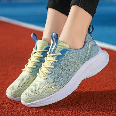 

Quealent Womens Running Shoes Sport Women s Breathe Easy Fortune Fashion Sneaker Light Blue 9