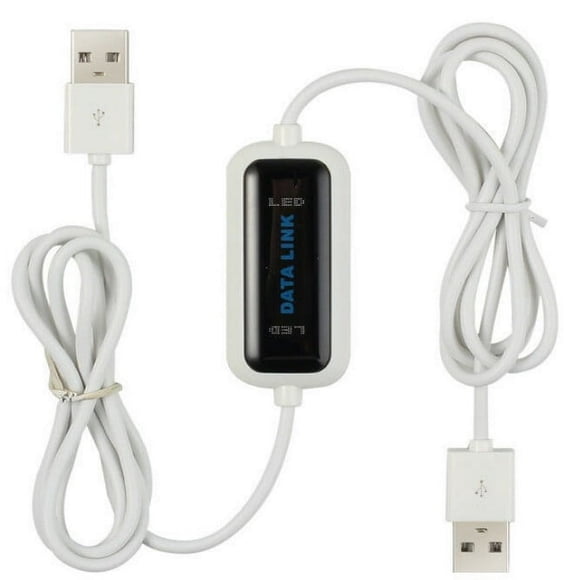 EIGTHTAIL USB Date Cable PC to PC Online Share Synchronous Link Network Direct Data Transfer Bridge LED Cable for Dual Computer