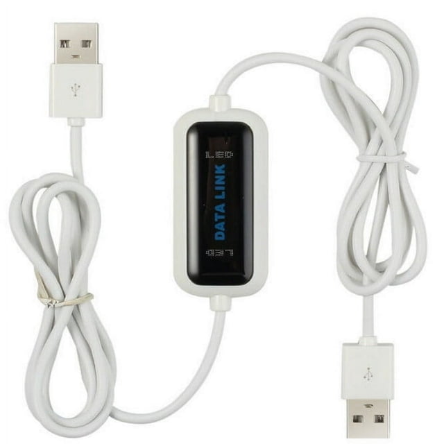 EIGTHTAIL Câble de Date USB PC vers PC Partage en Ligne Lien Synchrone Réseau Transfert de Données Direct Pont Câble LED pour Double Ordinateur