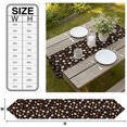 thumbnail image 3 of White Pumpkins Fall Table Runner Linen Burlap Table Runner 70 Inches Long Thanksgiving Maple Leaves Black Dresser Scarves for Kitchen Island Coffee Dining Room Party Wedding Holiday Decor 13"x70", 3 of 8