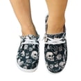 thumbnail image 2 of KEVCHE Halloween Pumpkin Slip-On Shoes for Women, Cute Spooky Lightweight Platform Casual Walking Loafers with Soft Cushioned Sole, Comfortable Flat Sneakers for Daily Wear and Fall Outings, 2 of 5