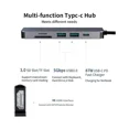 thumbnail image 5 of Adaptador de concentrador USB C, concentrador tipo C 6 en 1, con salida HDMI de 4k, 2 puertos USB, carga USB C Pd de 100 vatios, lector de tarjetas SD/TF, adecuado para MacBook/Pro/Air y más, 5 of 5