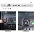 thumbnail image 4 of TINKI Rearview Mirror Adjustment Switch Frame Trim for Honda Pilot 2016-2022/ Ridgeline 2017-2023/ Passport 2019-2023 Interior Decorative Protector Accessories ABS Material, 4 of 7