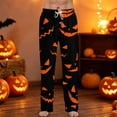thumbnail image 2 of Satingcolo Mens Pajama Pants Halloween Funny Pajama Pants for Men with Drawstring Soft Printed Sleepwear Bottoms Sleep Lounge Pants, 2 of 7