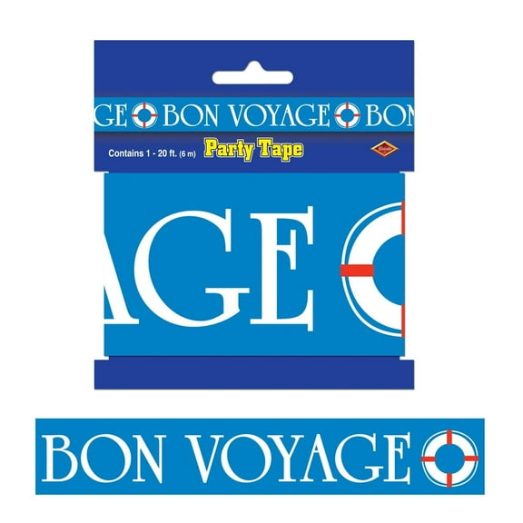 12 Pack Beistle Bon Voyage Party Tape