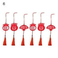 thumbnail image 2 of 1 Set Chinese Knot Decor Waterproof Auspicious Sign Bright Color Good Fortune Red Knot Pendant for Chinese New Year, 2 of 8
